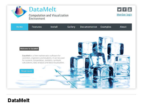 Изображение DataMelt