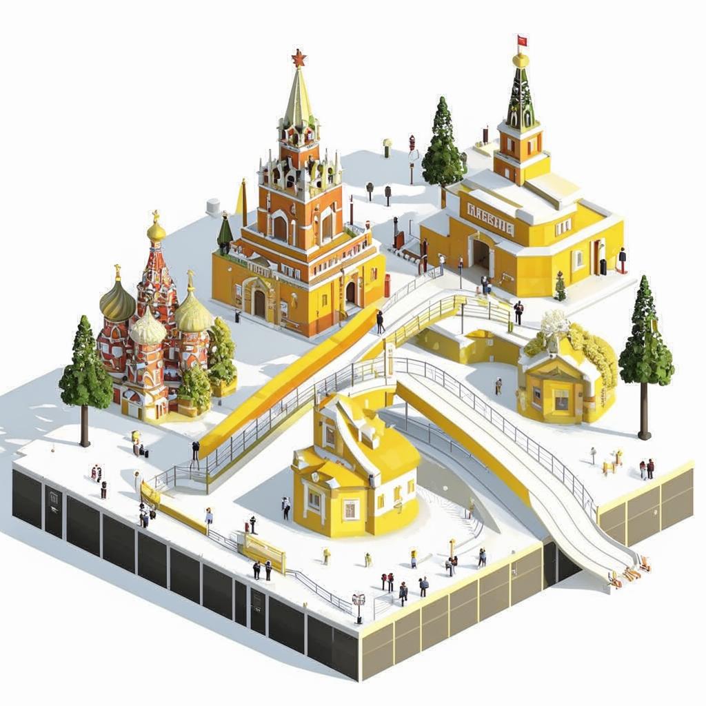 Ледяные горки в парках Москва